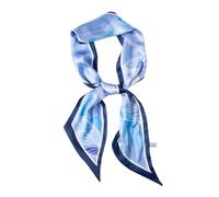 JERLA Kopftuch mit Maulbeerseide, modisches Haarband für Damen, Satin, Schals für Taschen, Haare, Handtasche, Schals, 2 Blau, 59"X5.5"