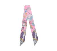 JERLA Schal aus 100 % Maulbeerseide, Haarband, Handtaschengriff, Krawatte, Schal, Halstuch, Schal für Damen und Herren, Zweigrosa, 33.5"×1.97"