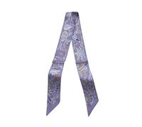 JERLA Schal aus 100% Maulbeerseide, Haarband, Handtaschengriff, Krawatte, Schal, Halstuch, Schal für Damen, Violette Pflanzen, 33.5"×1.97"