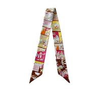 JERLA Schal aus 100% Maulbeerseide, Haarband, Handtaschengriff, Krawatte, Schal, Halstuch, Schal für Damen und Herren, Vivian's World Cerise, 33.5"×1.97"