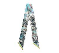 JERLA Schal aus 100% Maulbeerseide, Haarband, Handtaschengriff, Krawatte, Schal, Halstuch, Schal für Damen, Sattel Marineblau, 33.5"×1.97"