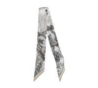 JERLA Schal aus 100% Maulbeerseide, Haarband, Handtaschengriff, Krawatte, Schal, Halstuch, Schal für Damen, Horse City Light Khaki, 33.5"×1.97"