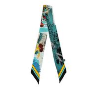 JERLA Schal aus 100% Maulbeerseide, Haarband, Handtaschengriff, Krawatte, Schal, Halstuch, Schal für Damen, Equestrian Green, 33.5"×1.97"