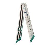 JERLA Unisex-Erwachsene Glas Haarband Seidenschal, Pferdestreifen, Grün, 33.5"×1.97"