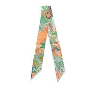 JERLA Unisex-Erwachsene Glas Taschenschal Haarband Seidenschal, Grün (Forest Green), 33.5"×1.97"