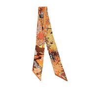 JERLA Unisex-Erwachsene Glas Taschenschal Haarband Seidenschal, Waldorange, 33.5"×1.97"