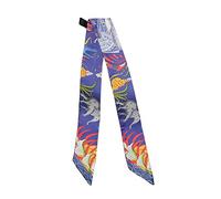 JERLA Unisex-Erwachsene Glas Tasche, Schal, Haarband, Seidenschal, Elefant lila, 33.5"×1.97"