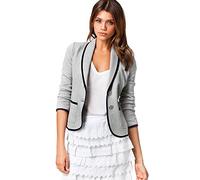 Jersey Blazer Damen Kurz: Cardigan Damen Sommer Leicht Strickjacke 3/4 Ärmel Open Front Bolero Shrug Solid Cardigan Top Bolero Langarm Elegant Schulterjacke Festlich Kurzblazer/Sakko/Softshelljacke