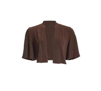 Jersey Bolero mit weiten Ärmeln Braun 42