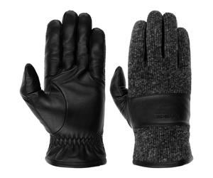 Jersey Conductive Nappalederhandschuhe by Stetson schwarz-grau 10 HS