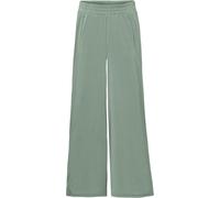 Culotte BONPRIX "Jersey-Culotte mit weitem Bein", Damen, Gr. 40/42 (M), N-Gr, grün (rauchgrün), Obermaterial: 70% Modal, 30% Polyester, loose fit, Hosen Culotte, aus Modal und Polyester, Loose fit Pas