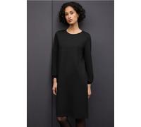 Street One Damen Jersey-Kleid 1409099 Unifarbe Schwarz Größe 42