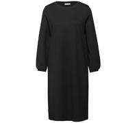 Street One Damen Jersey-Kleid Unifarbe Schwarz Größe 36