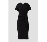Jersey-Kleid mit Knotendetail 46 schwarz 2166294.9999.46