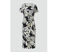 Jersey-Kleid mit Knotendetail 48 schwarz|weiß|mehrfarbig 2166294.99A0.48