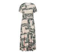 Jersey-Kleid Rundhals-Ausschnitt Peter Hahn beige 42