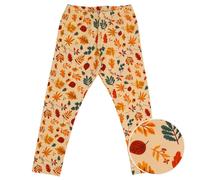 Jersey Leggings Herbstblätter beige 92