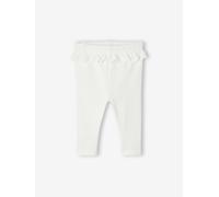 Jersey-Leggings mit Volants Mädchen Baby wollweiß Gr. 62 von Vertbaudet