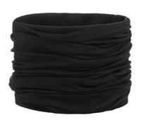 Jersey Multifunktionstuch - Tuch/Schal für Hals, Gesicht, Mund, Nase - Halstuch für Unterwegs und beim Sport - tragbar im Sommer/Winter - schwarz - One Size (ca. 25 cm x 50 cm)