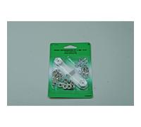 Jersey nähfreie Pressverschlüsse Ring 11mm Silber - 12 Sets