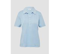 s.Oliver RED LABEL Regular Fit Jersey-Polo aus reiner Baumwolle in Bleu, Größe 38