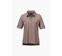 Jersey Polo Style Calmay Damen Poloshirt, lila, Gr. 46