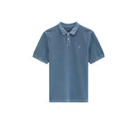 Poloshirt MARC O'POLO "aus Bio-Baumwolle", Damen, Gr. L, stormy blau, Obermaterial: 100% Baumwolle, unifarben, regular fit, Rippbündchen, Shirts (72397349-L) stormy blau