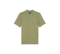 Marc OߴPolo Herren Kurzarm-Poloshirt aus Bio-Baumwolle Regular Fit, Grün (Olive), L