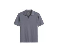 Poloshirt MARC O'POLO "aus Baumwoll-Leinen-Mix", Damen, Gr. L, faded blau, Obermaterial: 80% Baumwolle, 20% Leinen, unifarben, regular fit, Shirts (38166405-L) faded blau