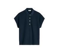 Poloshirt MARC O'POLO, Damen, Gr. XS, deep night blau, Obermaterial: 100% Baumwolle, loose fit normal, Shirts, loose aus weichem Single Jersey (61352619-XS) deep night blau