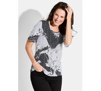 Jersey-Shirt im Mustermix schwarz 22
