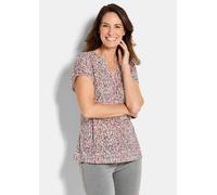 Jersey-Shirt mit Millefleurs-Print bunt 52