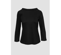 Jersey-Shirt mit Rundhalsausschnitt 48 schwarz 2154024.9999.48