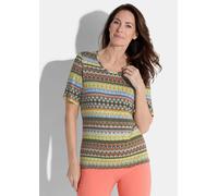 Jersey-Shirt mit Rundhalsausschnitt grün 48