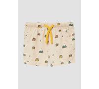 Jersey-Shorts mit All-over-Print und Kordel 92 gelb|mehrfarbig 2164794.10A5.92