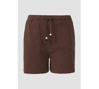 Jersey-Shorts mit Elastikbund und Schmuckperlen 34 braun 2166307.8828.34