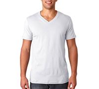 BELLA + CANVAS Unisex V-Neck Jersey Tee XL WHITE
