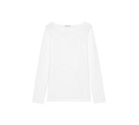 Marc O'Polo Longsleeve aus Bio-Baumwolle in Weiss, Größe L