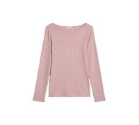 Langarmshirt MARC O'POLO "aus Organic Cotton-Qualität", Damen, Gr. L, mild rose, Obermaterial: 100% Baumwolle, unifarben, Basic, regular fit, U-Boot-Ausschnitt, normaler Saum, Shirts Langarmshirt (658