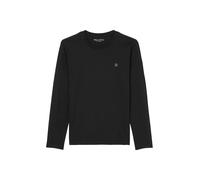 Marc OߴPolo Herren Langarmshirt aus Bio-Baumwolle mit Rundhalsausschnitt, Schwarz (Black), XL