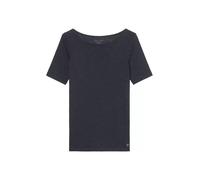T-Shirt MARC O'POLO "mit U-Boot-Ausschnitt", Damen, Gr. M, blau (maniac midnight), Obermaterial: 100% Baumwolle, unifarben, Basic, regular fit, U-Boot-Ausschnitt, Shirts T-Shirt (67586762-M) maniac mi