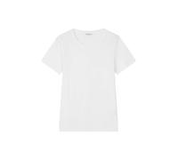 Marc O'Polo Damen T-Shirt aus Bio-Baumwolle Regular Fit, Weiß (White), XL