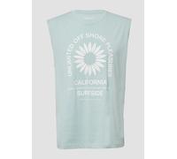 Jersey-Tanktop im Relaxed Fit mit Print M türkis 2166829.60D2.M