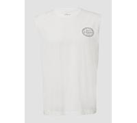 Jersey-Tanktop im Relaxed Fit mit Print S weiß 2166829.01D1.S