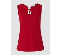 Jersey-Top mit Cut-out und Schleife 42 rot 2166275.3533.42