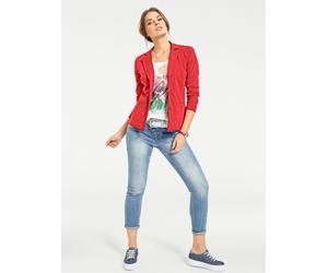 Jerseyblazer HEINE "Jersey-Blazer", Damen, Gr. 40, orange (koralle), 100% Baumwolle, Blazer (57074856-40) koralle