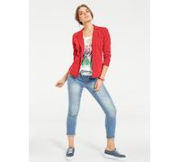 Jerseyblazer HEINE "Jersey-Blazer", Damen, Gr. 44, orange (koralle), 100% Baumwolle, Blazer (57074856-44) koralle