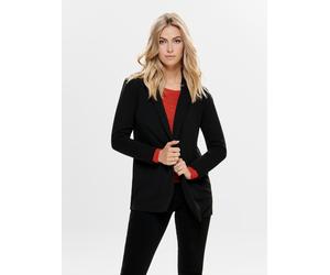 Jerseyblazer JDY "JDYGEGGO L/S BLAZER JRS NOOS", Damen, Gr. XXL, schwarz, Jersey, Obermaterial: 95% Polyester, 5% Elasthan, unifarben, loose fit hüftbedeckend, V-Ausschnitt, Blazer (68919749-XXL) schw