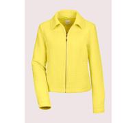 Jerseyblazer MADELEINE "Blazer Kurzer Bouclé-Blazer", Damen, Gr. 42, gelb (zitrone), Obermaterial: 70% Polyester PES. 30% Wolle WO., Blazer (20194835-42) zitrone