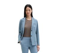 Jerseyblazer MARC O'POLO "aus Organic Cotton-Mix", Damen, Gr. 32, fall sky, Piqué, Obermaterial: 97% Baumwolle, 3% Elasthan, unifarben, regular fit normal, Blazer (68208006-32) fall sky